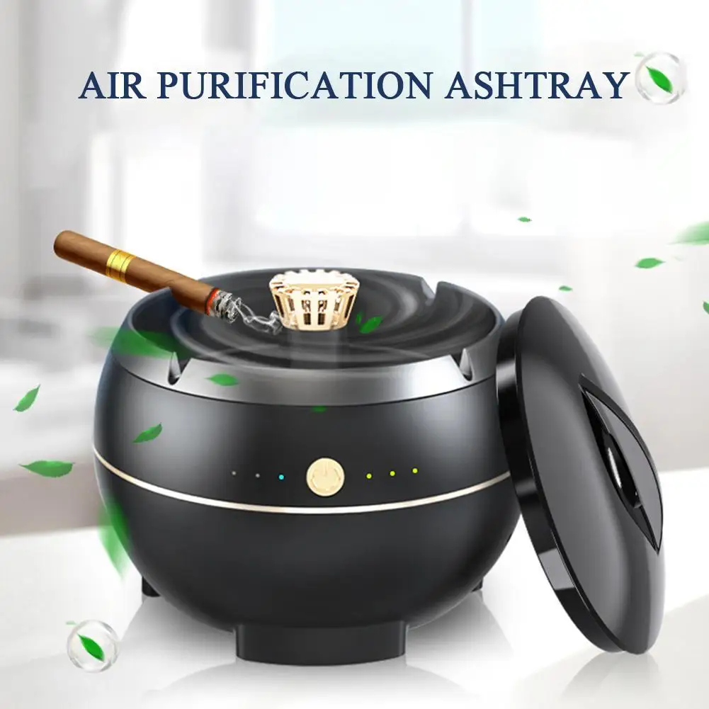 

Smokeless Ashtray Negative Ion Air Purifier Cigarettes Ash Tray HEPA Air Filtration Anti Second-hand Smoke Ashtray For Smoking