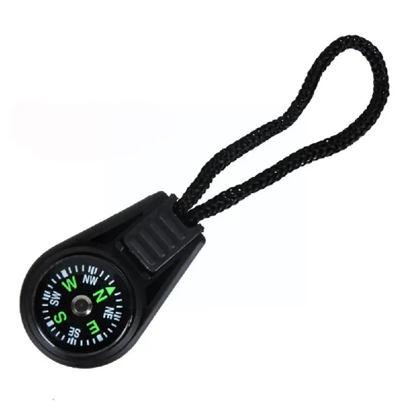 

2pcs Mini Compass Small Gift Bean Needle Outdoor Camping Apply Zipper Z4q0