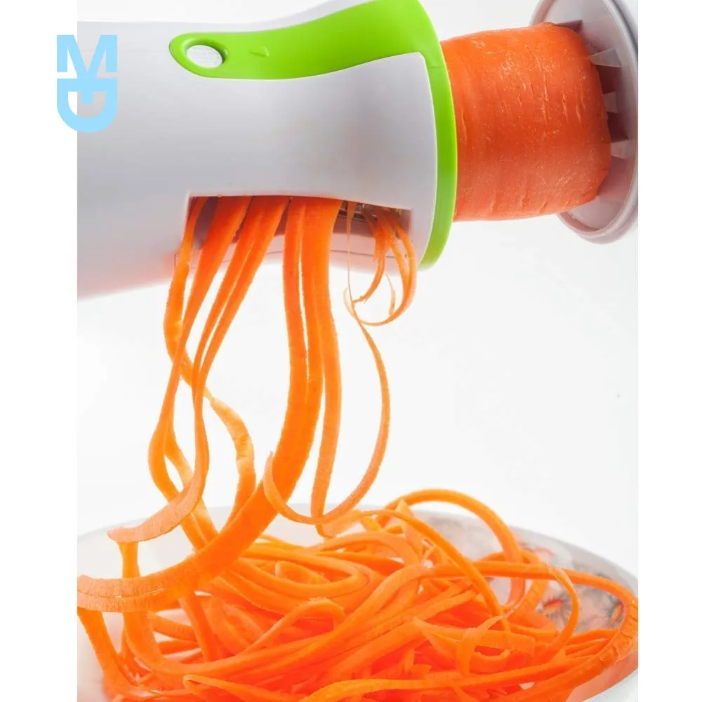 

New Portable Spiralizer Vegetable Slicer Handheld Spiralizer Peeler Stainless Steel Spiral Slicer for Potatoes Zucchini Spaghett