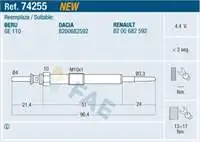

74255 for kizma spark plug MEGANE III FLUENCE CLIO III FLUENCE DUSTER LOGAN SANDERO 1.5dci 10 , X156 14 W176 1
