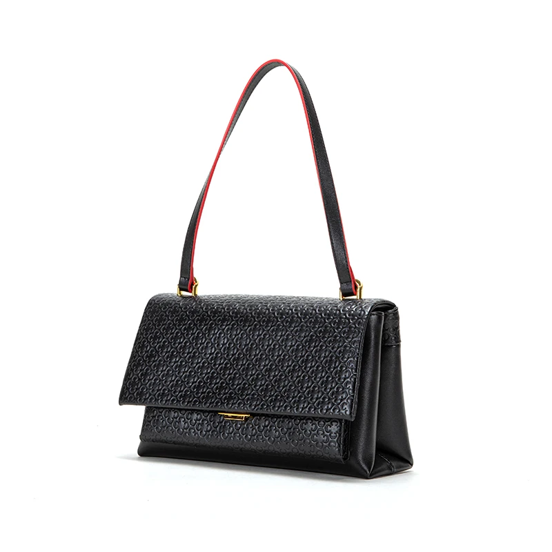 Женская сумка через плечо из натуральной кожи