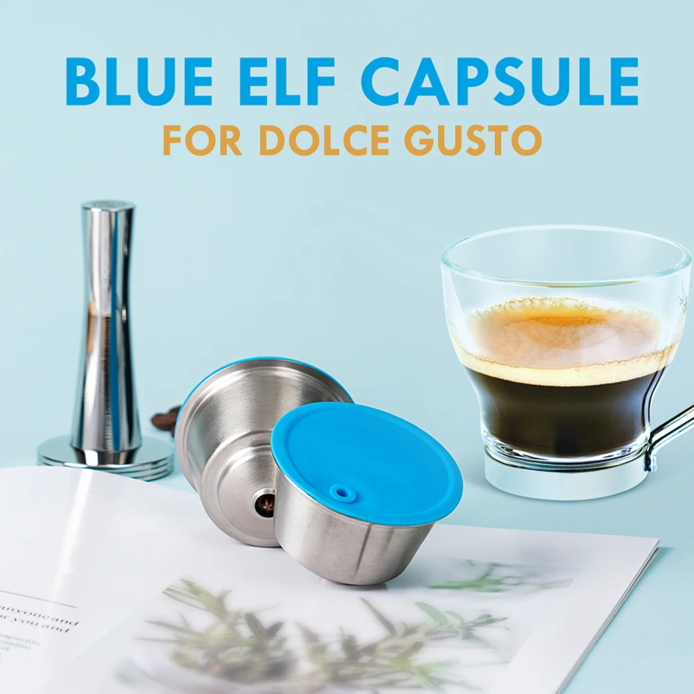 

Reusable Capsule Filter Cup for Dolce Gusto Machine 304 Stainless Steel Refillable Coffee Pods Crema Maker