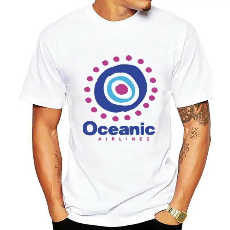 

New OCEANIC AIRLINES LOST TV SHOW SERIES WHITE T-SHIRT 2-SIDES Size S - 3XL