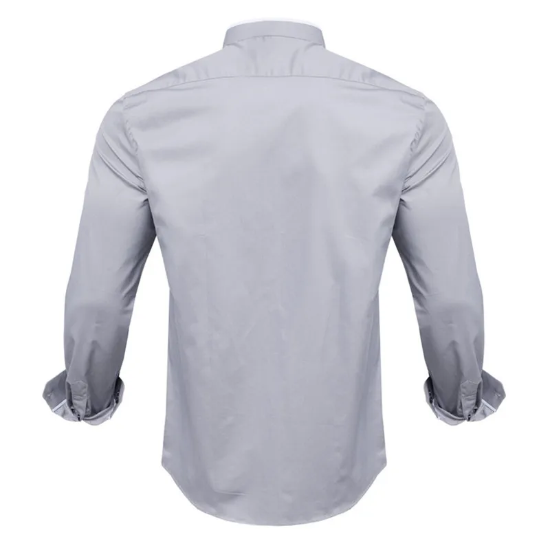 VISADA JUANA 2022 Men's Business Dress Shirts Spring Autumn Long Sleeved Male Formal Button-Down Shirt Fashion Casual Clothing