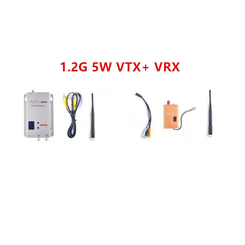 5000 МВт 5 Вт миниатюрный FPV видео Отправитель 1,2 г 1200 МГц Аудио Видео беспроводной передатчик и приемник 30 км LOS междугородние