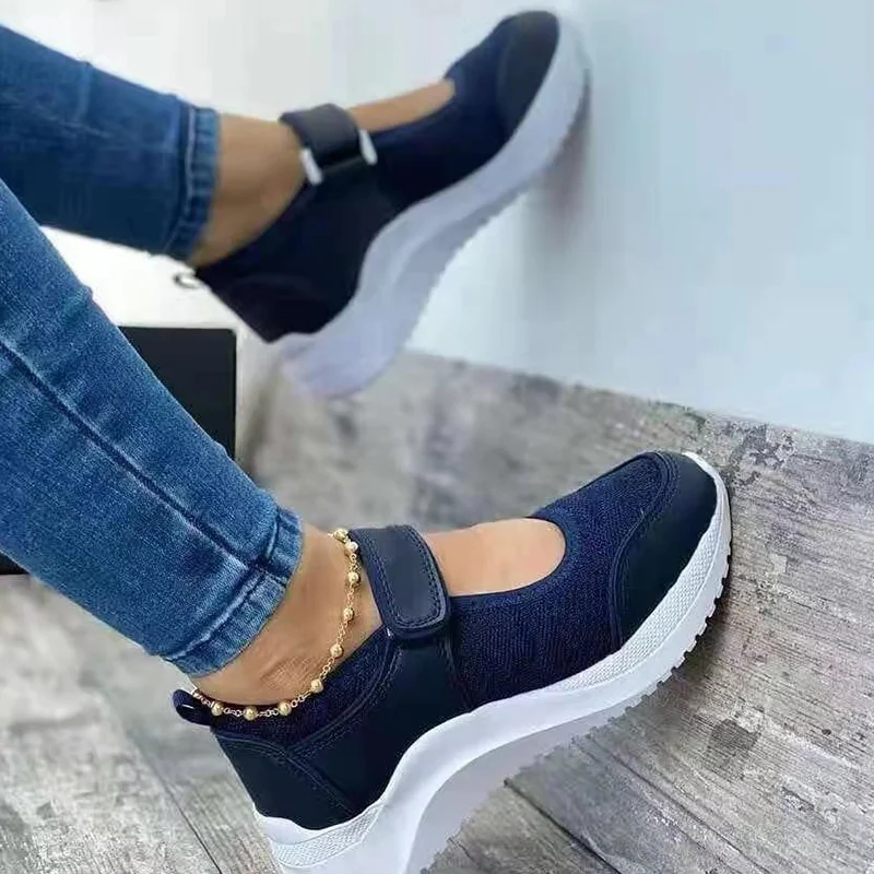 

Women Sneakers Fashion New Slip On Sneakers For Women Solid Color Women's Shoes Plus Size Tennis Female Ladies Vulcanize Shoes