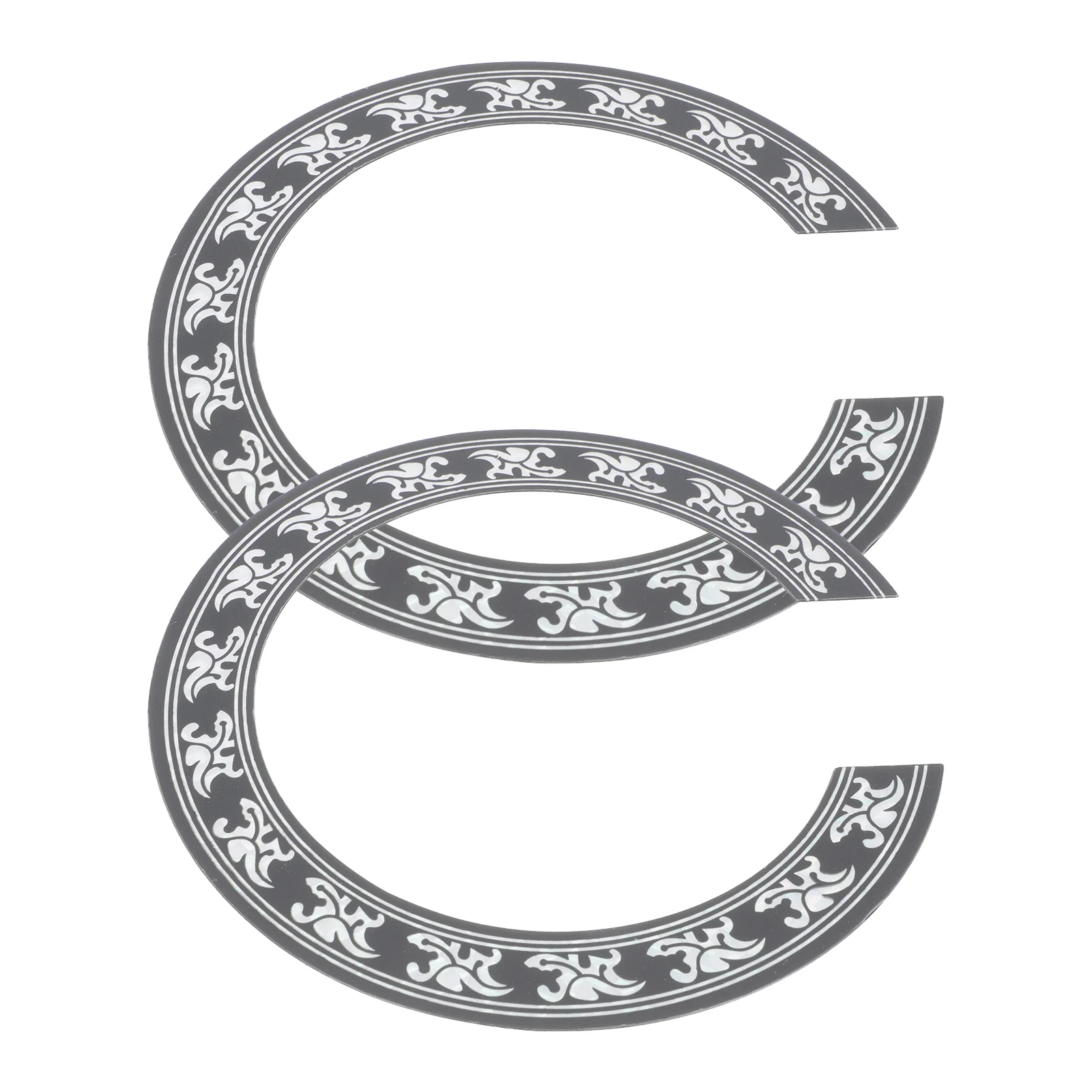 

2Pcs PVC Sound Hole Rosette Decal Sticker for Classical Acoustic Guitar Parts