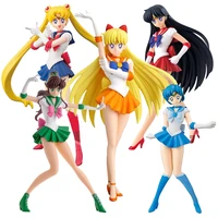 hot japan sailor moon 14cm anime figure kawaii sailor moon beautiful girl standing static model toys for girls collection doll