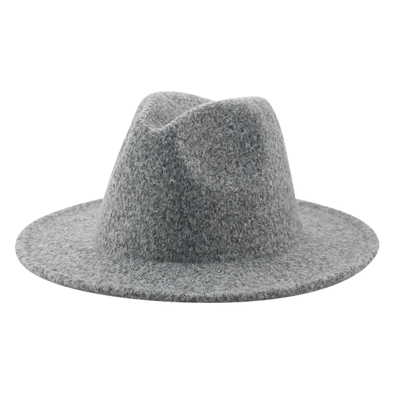 Wool Hat Hats for Women Man Solid Luxury Casual Vintage Panama Wide Brim Western Cowboy 100% Wool Hats Sombrero Hombre Sombreros