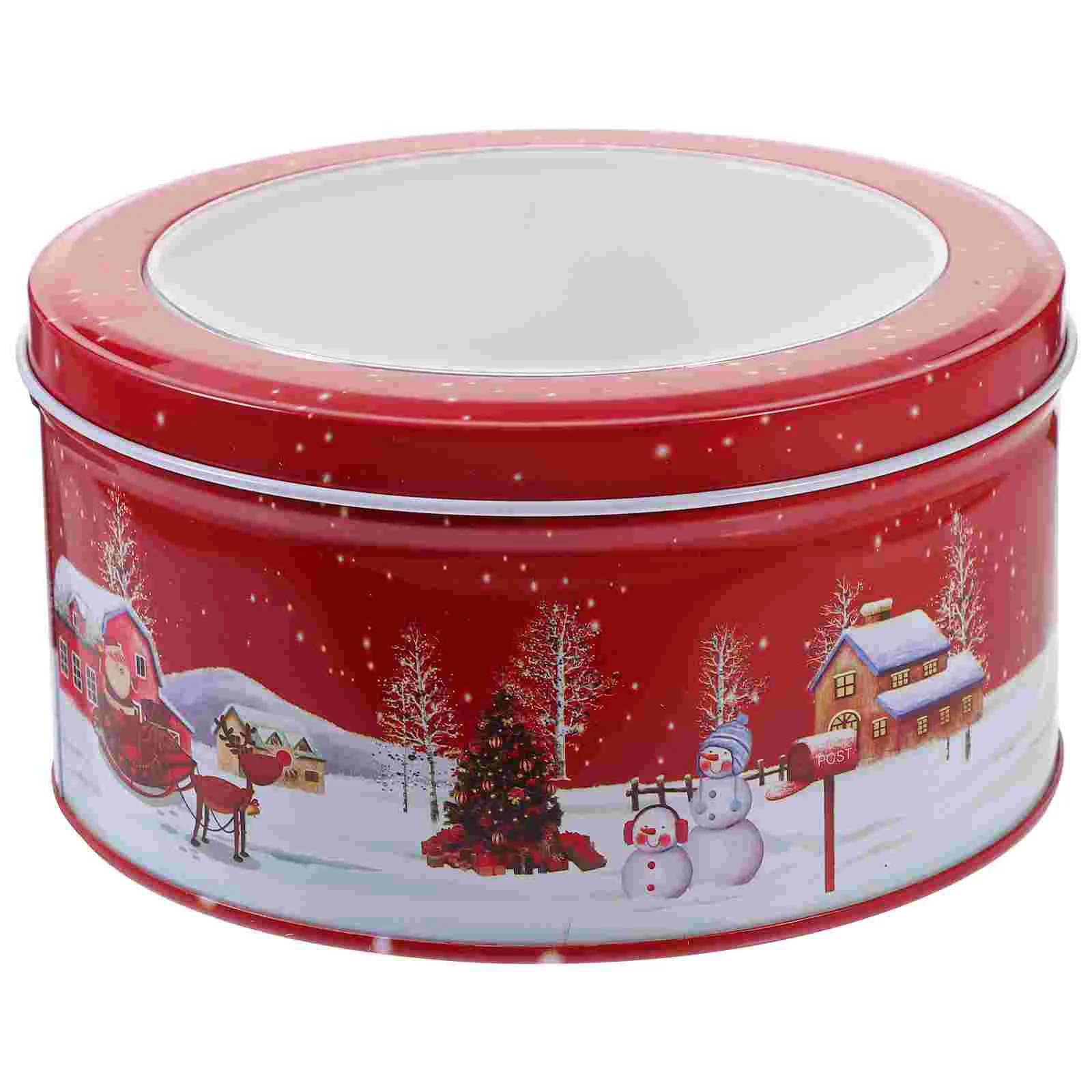

Tinplate Candy Tin Christmas Candy Box Metal Cookie Storage Container Box Xmas Favor Tin Box