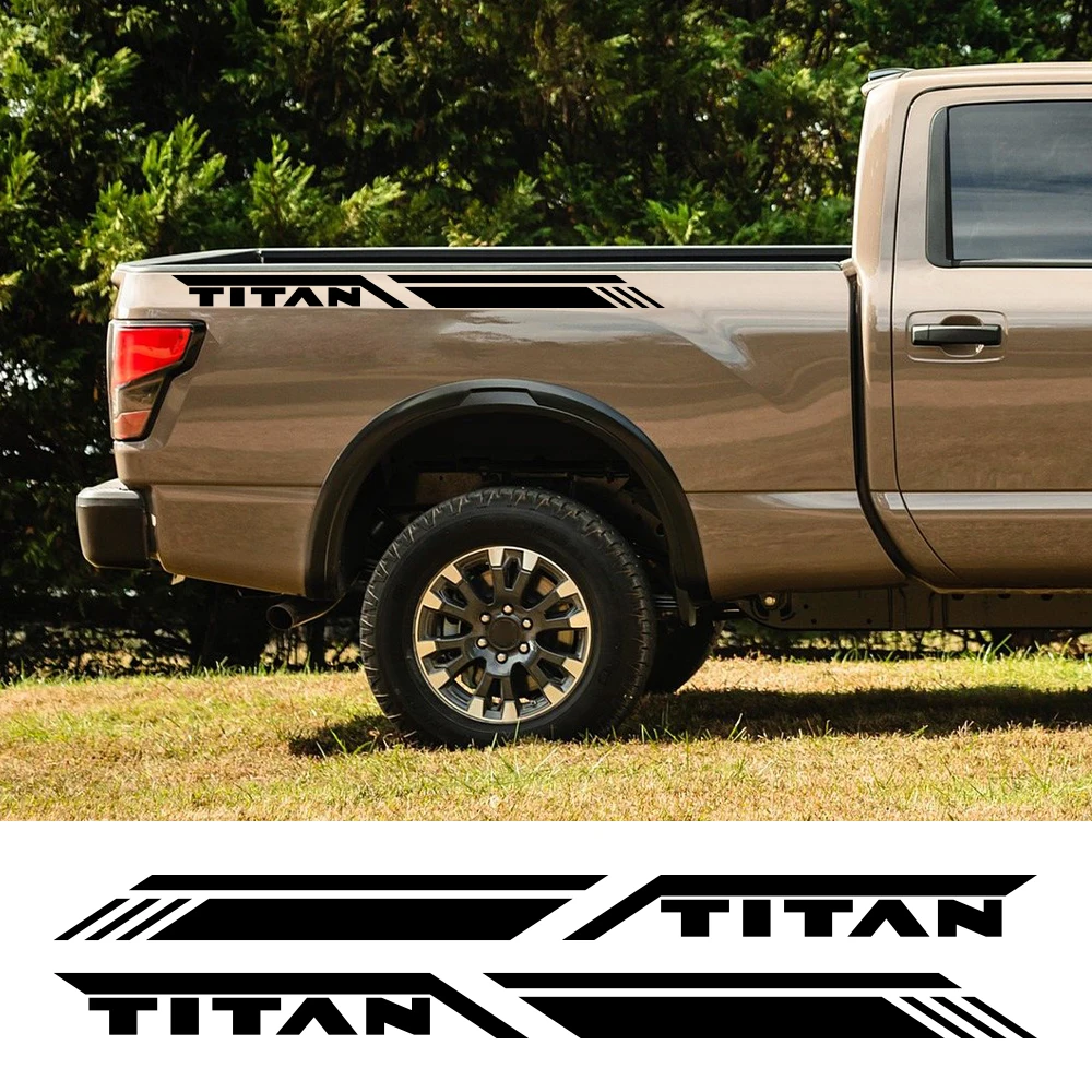Боковые наклейки в багажник автомобиля для Nissan Titan Pro4X графические полосы пикапа