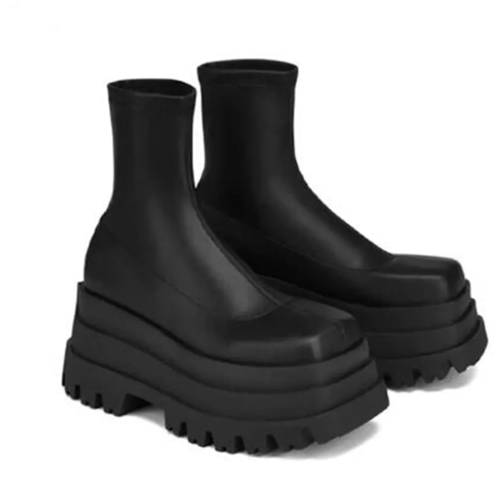 Женские ботильоны на платформе модные боевые ботинки в готическом стиле 2022 -