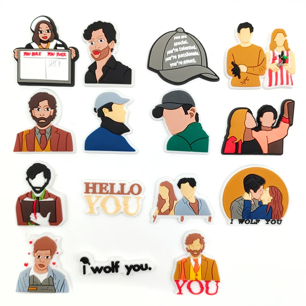 Новинка, jibz, 1 шт., американская драма, YOU croc, подвески для обуви из ПВХ, Мультяшные забавные украшения «сделай сам» для детей, украшения для мальчиков, подарки для взрослых