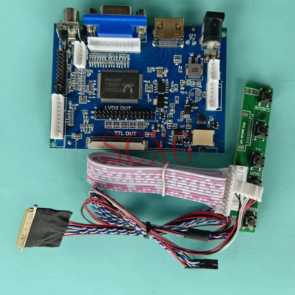 

For LP140WH4-TLA1 LCD Monitor Controller Driver Board 1366*768 Laptops VGA+2AV+HDMI-Compatible 40 Pins LVDS Kit DIY 14"