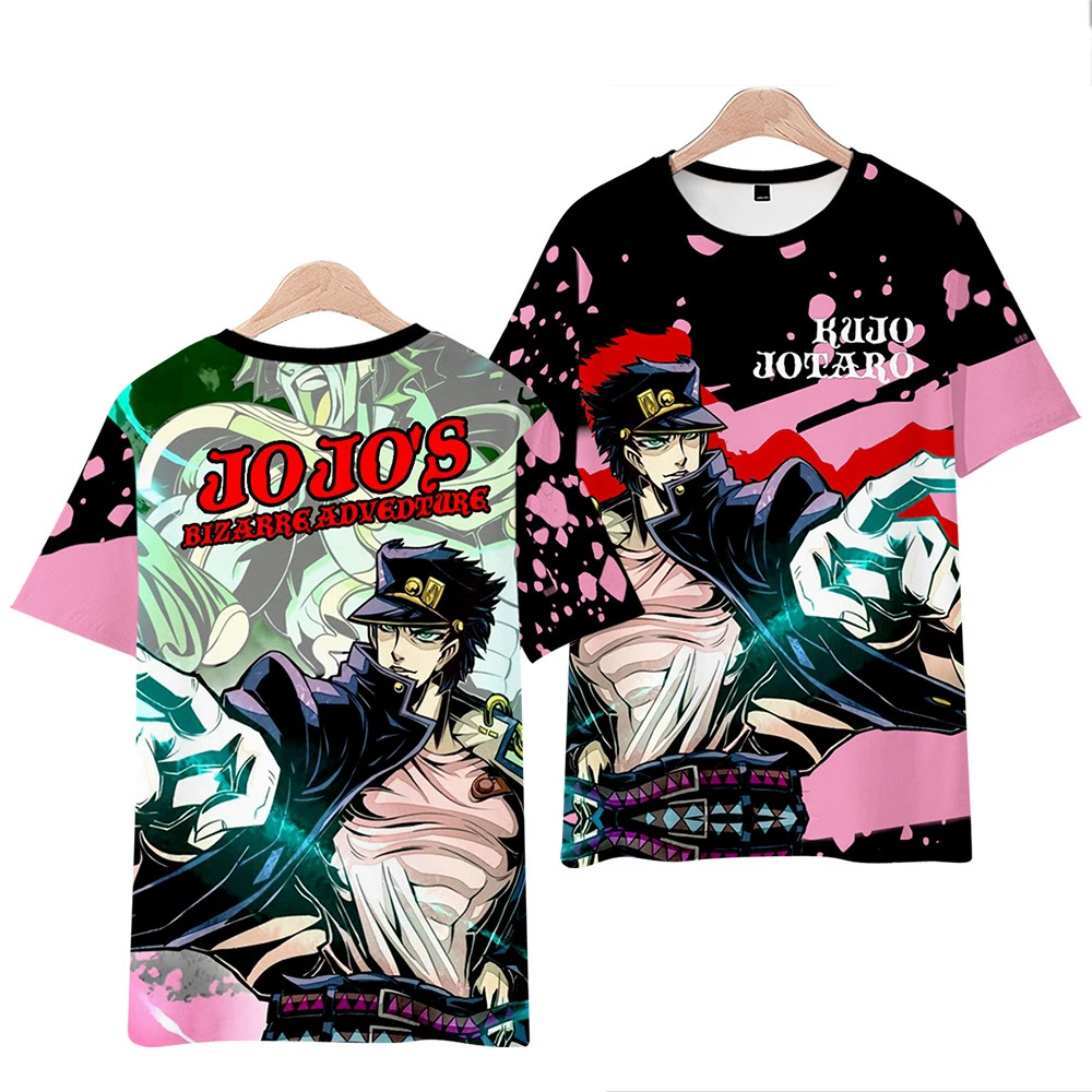 

Sorajo Jotaro Kira Yoshikage joint animation peripheral clothes jojo's bizarre adventure T-shirt men's short-sleeved tide