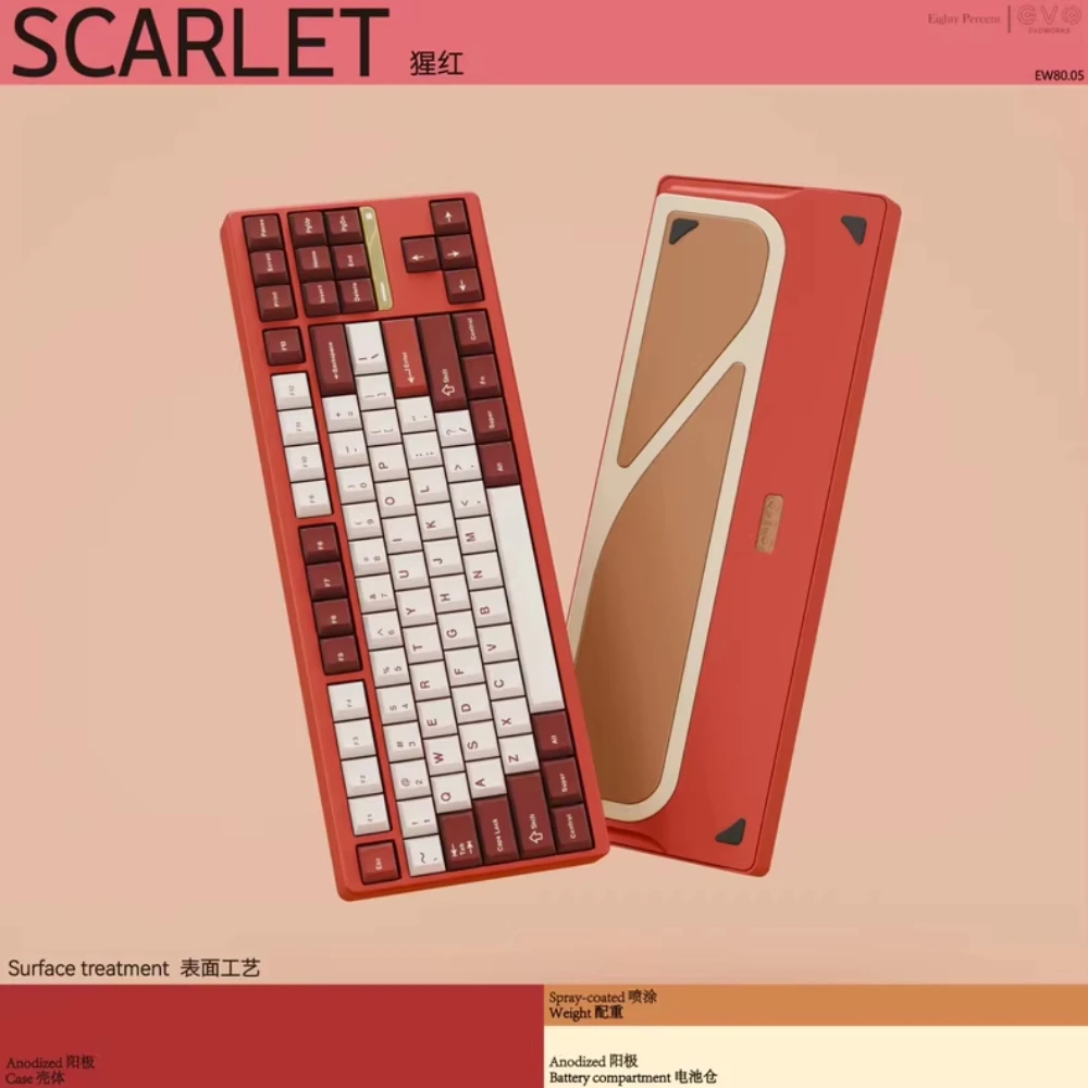 Механическая клавиатура EVO 80 Evo Works пользовательская трехрежимная эргономичная с