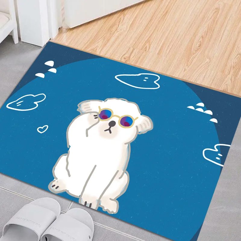 

Коврик LUOLAL для входной двери, мультяшный домашний ковер для входной двери, противоскользящая напольная подушка для туалета, домашний ковер