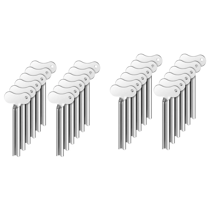 

24 Metal Tube Squeezer Toothpaste Squeezer Metal Tube Roller Paint Squeeze Gadget