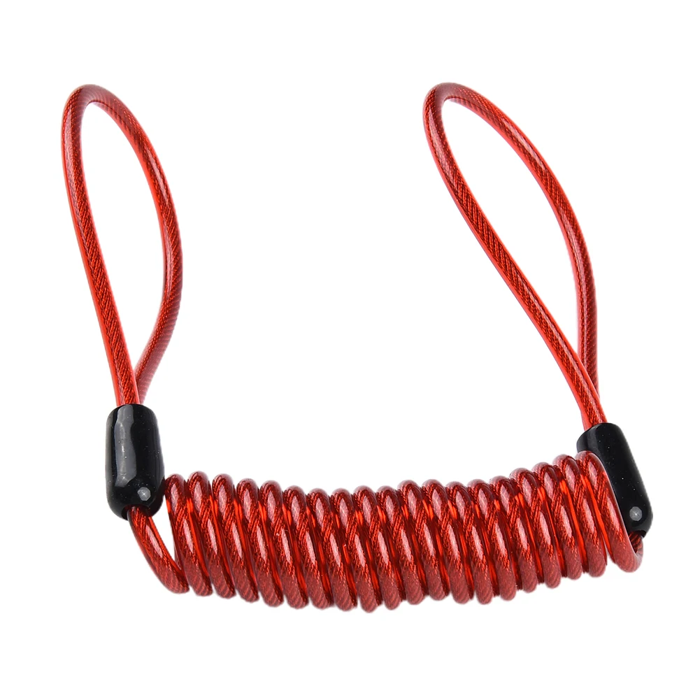 

Useful Disc Lock Reminder Cable 120cm Length 1PC Coiled Cable Steel Coil And Plastic For Outboard Engine Motor