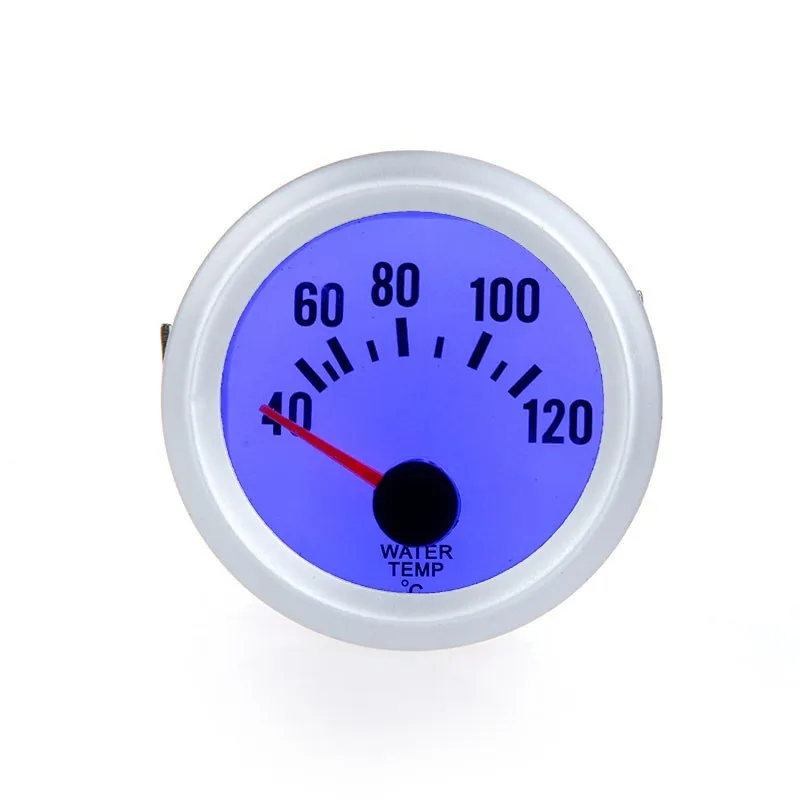 

Water Temperature Meter Gauge with Sensor for Auto Car 2" 52mm 40~120Celsius Degree Blue