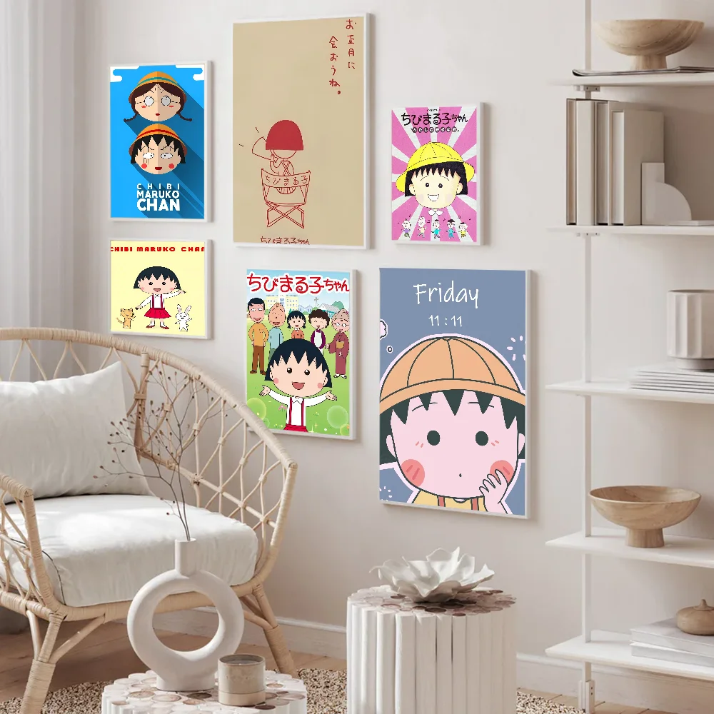 C-Chibimaruko Chan Whitepaper плакат HD качество настенная живопись кабинет Настенный декор