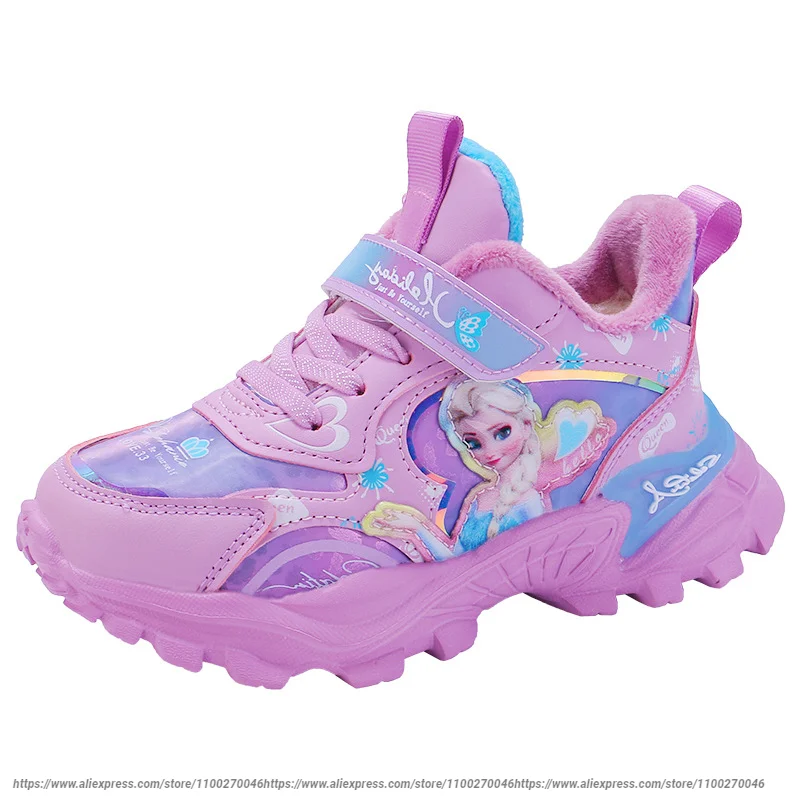 Повседневные туфли для девочек Disney детская спортивная обувь принцессы весны и