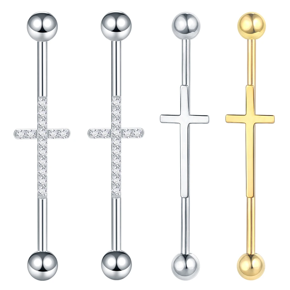 Серьга-гвоздик из нержавеющей стали