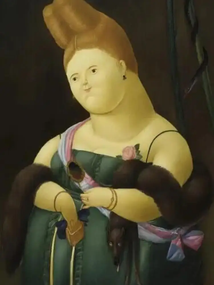 Абстрактный постер Фернандо Боторо &quotТолстая танцовщица&quot