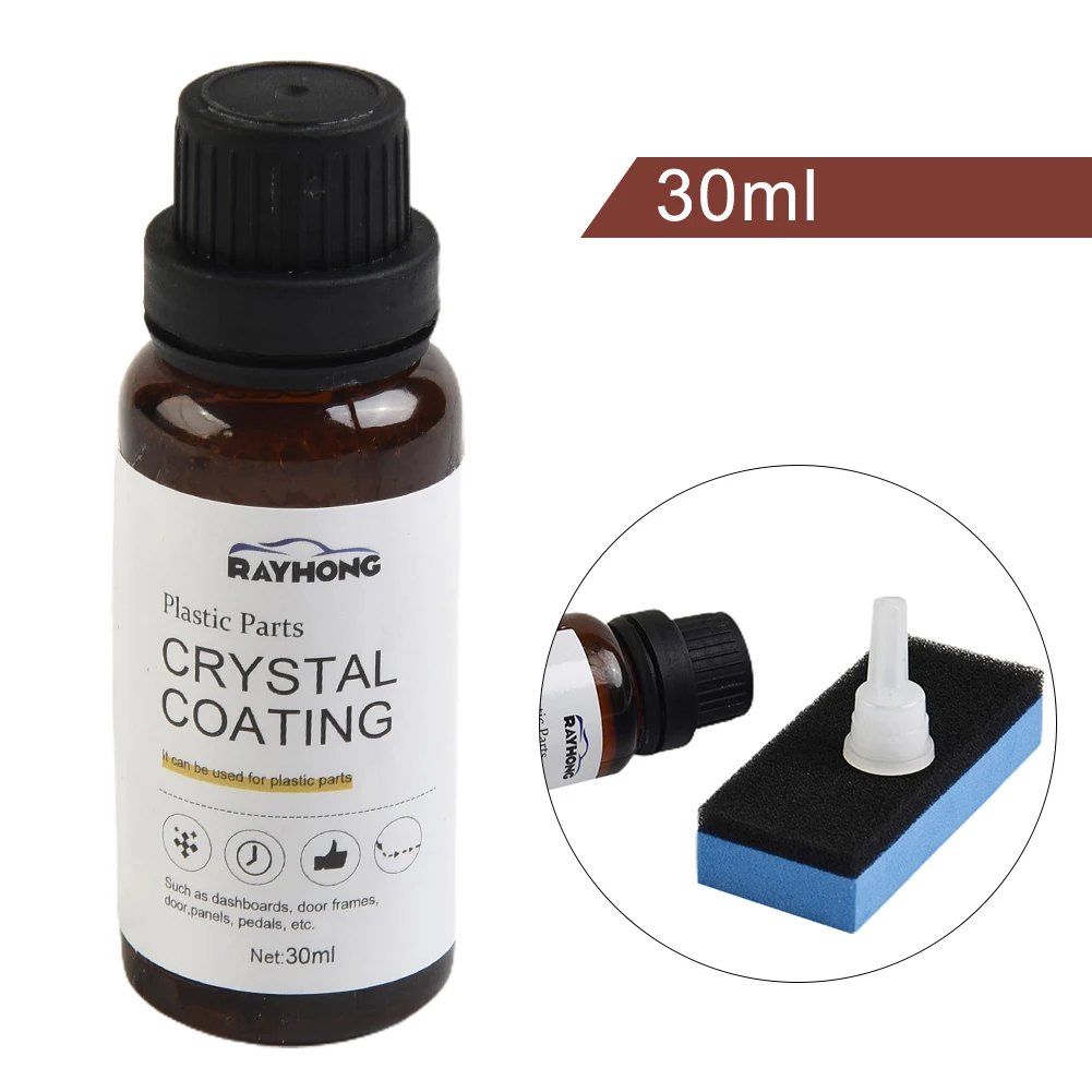 

Crystal Coating Car Refresher Retreading Agent Maintenance Wax Renewed Interior Plastic Parts Accessories 30ml