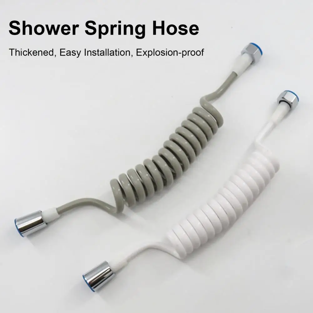 

Sprayer Tube Expandable Anti-wind Copper Sturdy Stretched Spring Hose Shower Supplies Plumbing Hoses