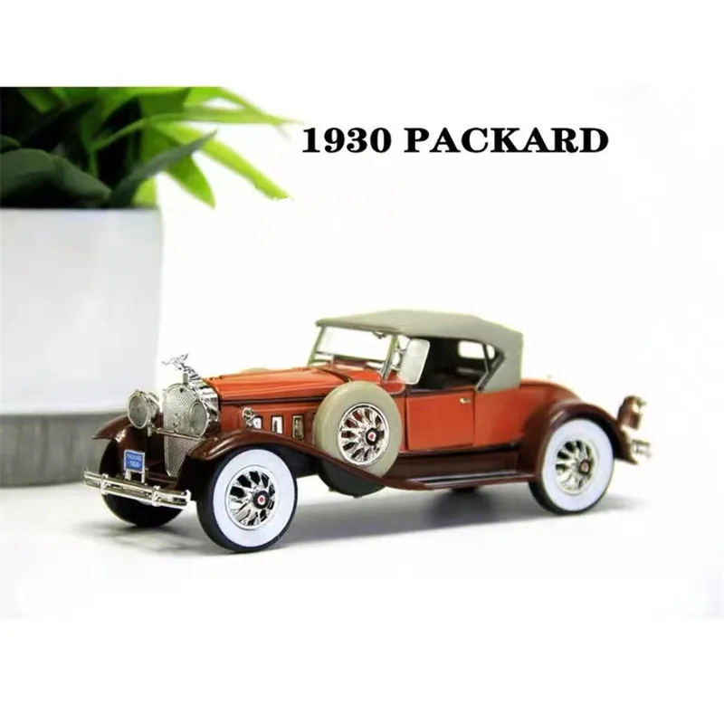 1:32Scale Model American Luxury Cars 1930 Packard Retro Classic Car Diecast Alloy Vehicle Collection Display Toy For Chlid Adult