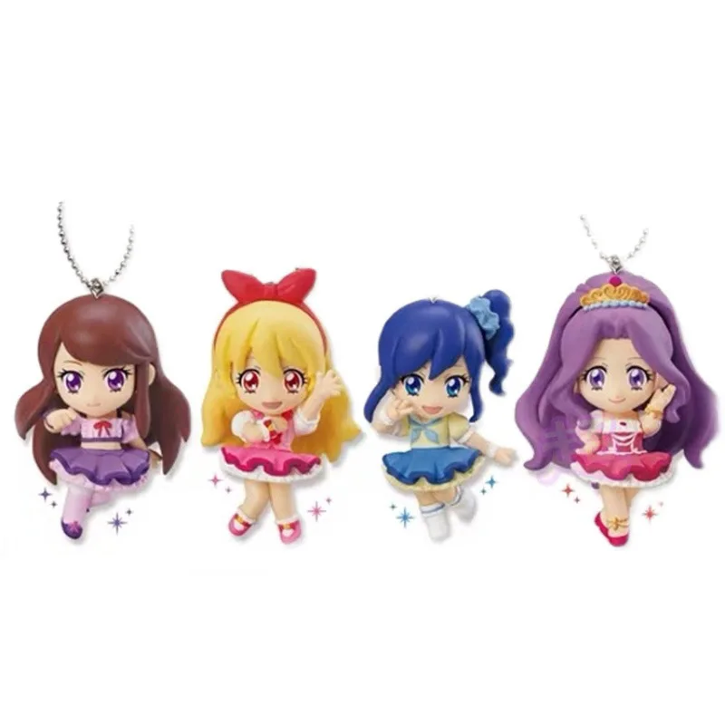 

Экшн-фигурка Aikatsu, коллекционная японская аниме-фигурка 4 шт./лот, версия Q, игрушки для мальчиков, 2022