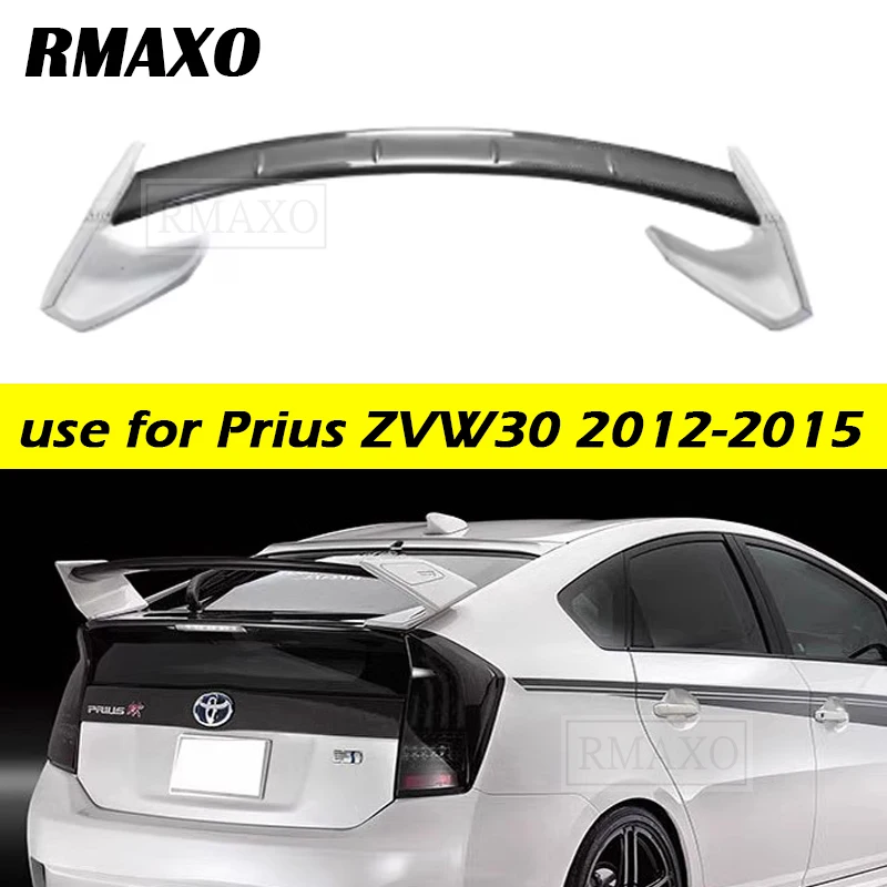 

Спойлер для Toyota Prius ZVW30 2012-2015, стиль FD2, автомобильные аксессуары, АБС-пластик, неокрашенный цвет, задний спойлер для губ, крыло багажника