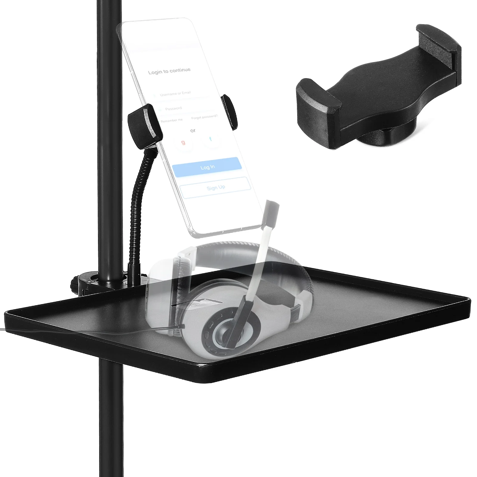 

Microphone Stand Sound Card Tray Mobile Stand Holder For Live Streaming Singing