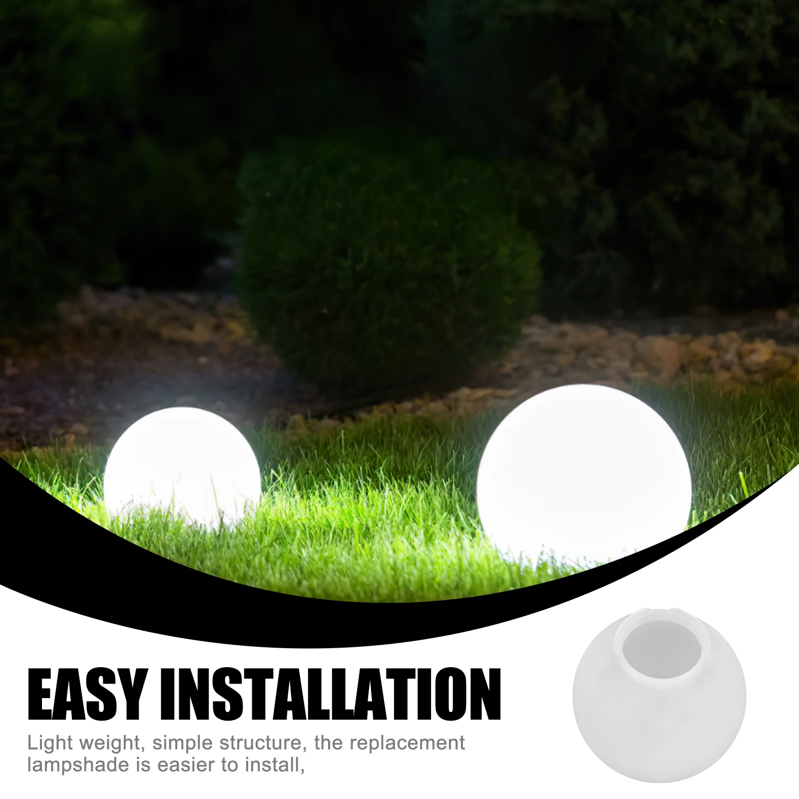 Уличная прозрачная цилиндрическая лампа матовый абажур (20 см) акриловый световой