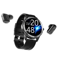 smart watch t500 2 in 1 round touch x6 smart watch bands earphone wireless tws series 7 smart watch with earbud earphone