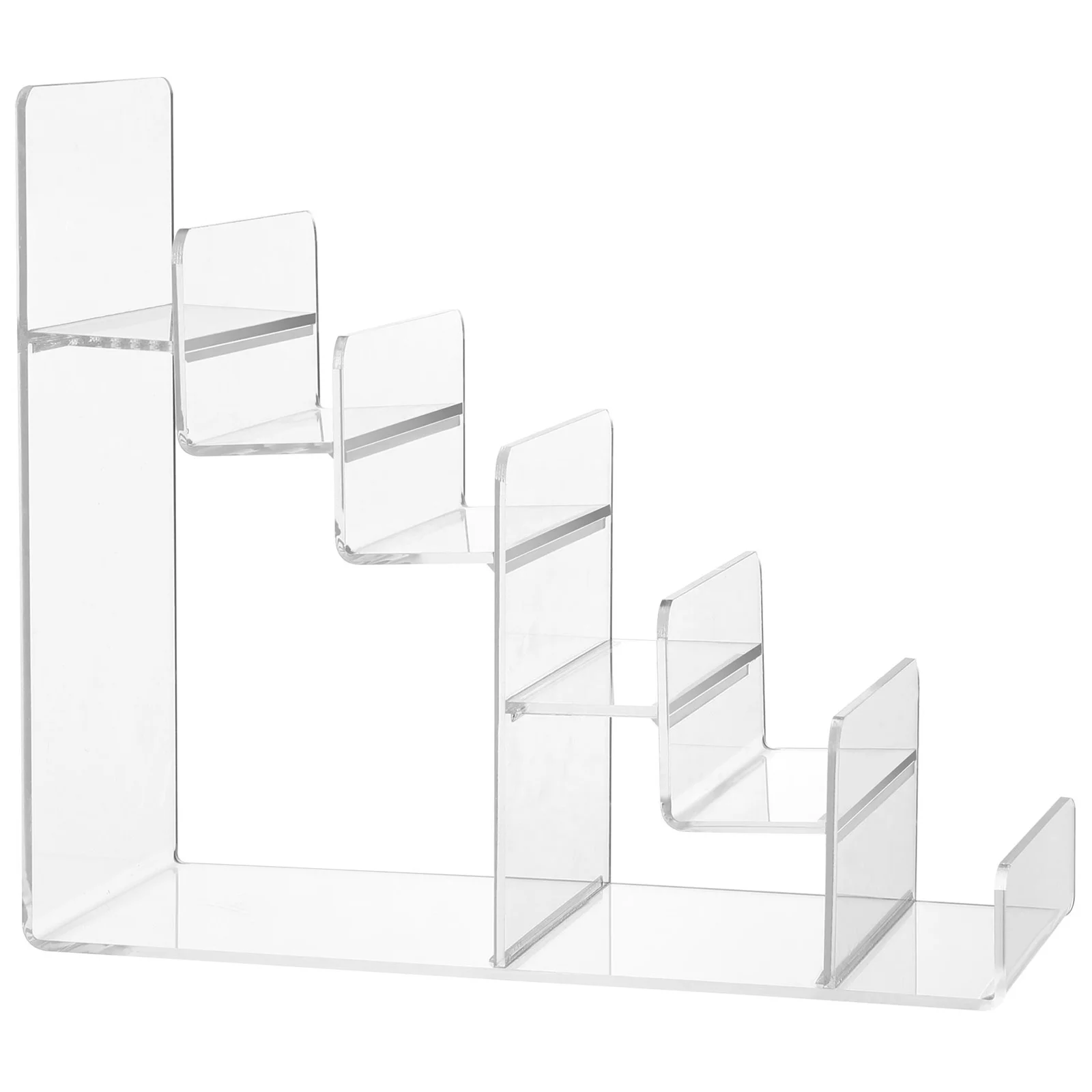 

Wallet Display Stand Clear 6 Tier Riser Display Shelf Purse Stand Shelf Jewelry Glasses Display Riser Shelf Showcase Fixtures