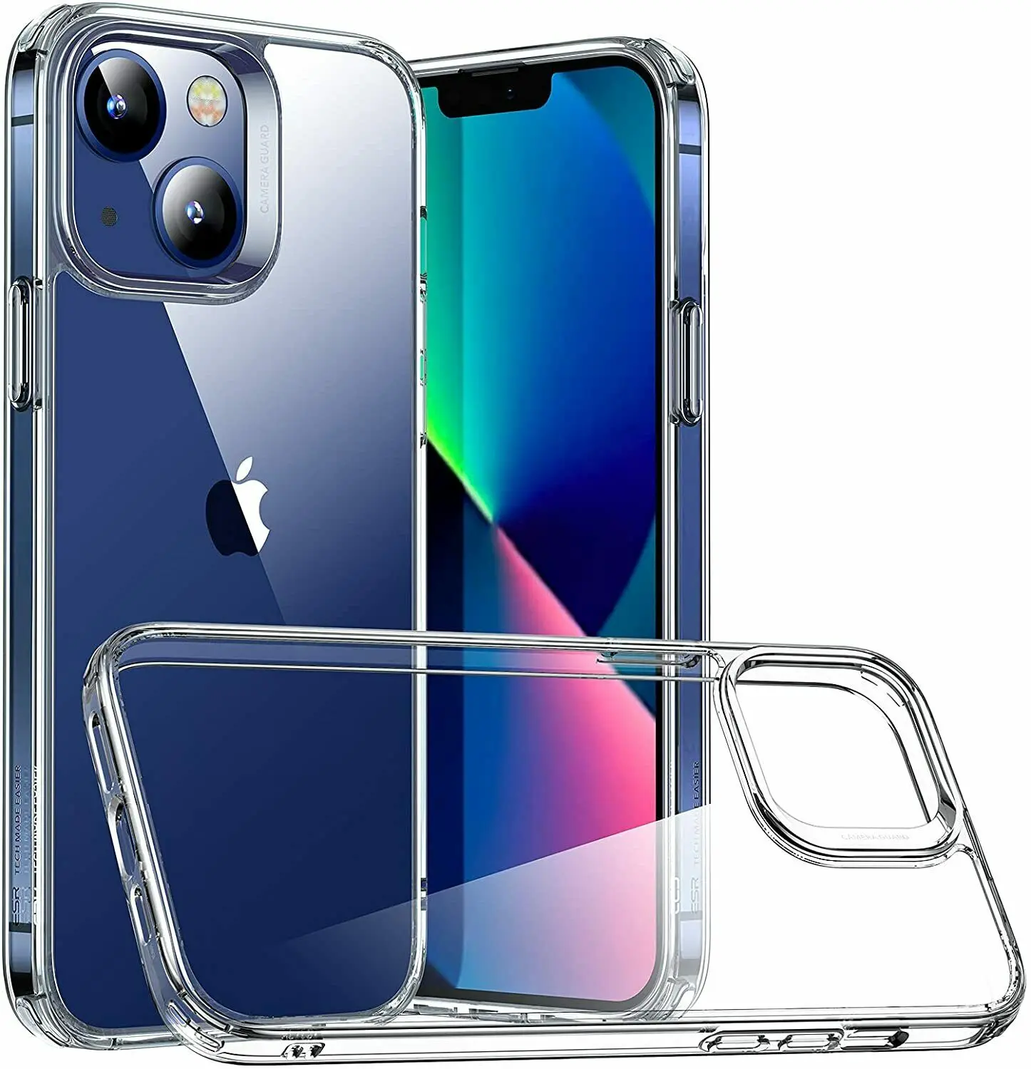 

Case For iPhone 13 Pro Max 11 12 XR X 7 8 SE Clear Shockproof Cover Gel Silicone