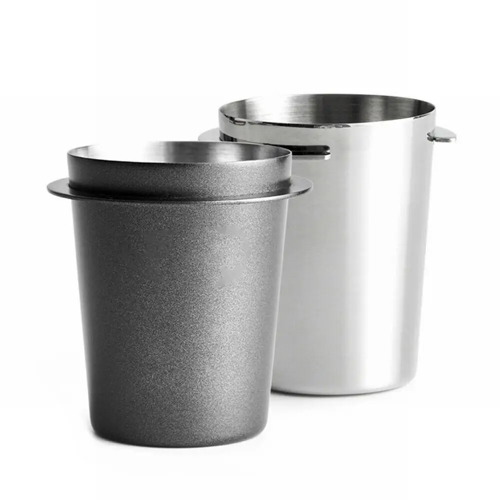 

120ml Coffee Dosing Cup Stainless Steel Black/silver 5.6*7cm For 58mm Handle Espresso Machine Coffee Machine Accessories