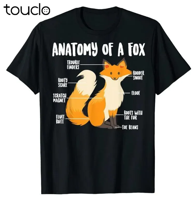 Anatomy Of A Fox | Cute Sweet Carnivore Funny Animal Gift T-Shirt unisex