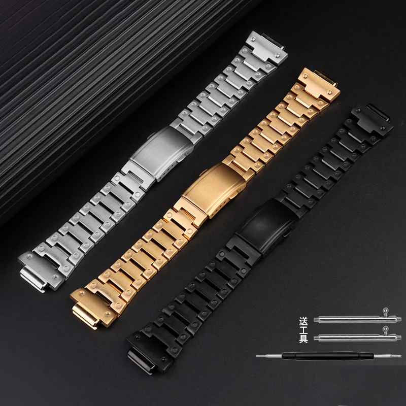 Ремешок для часов из нержавеющей стали Casio G-SHOCK DW5600 GW-M5610 GA2100 GM5600 GM2100 Series мужской