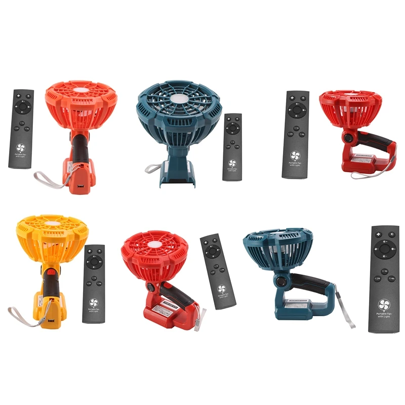 

Походный вентилятор для Makita, Dewalt, для ремесленника, литий-ионный аккумулятор 14,4-20 в