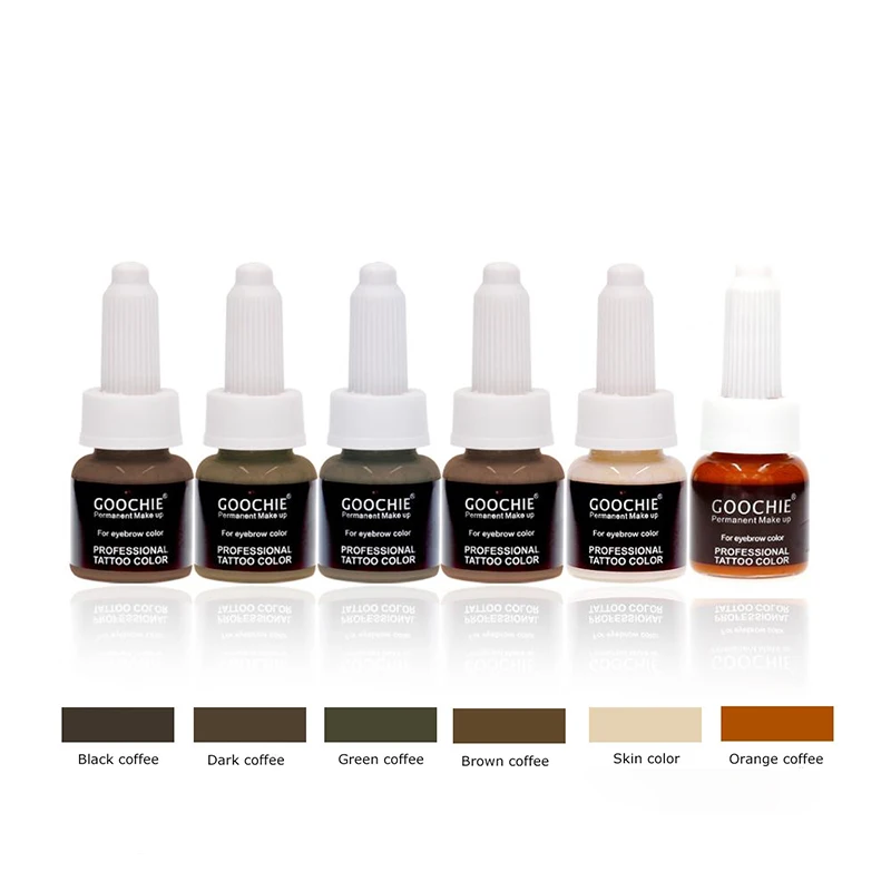 

GOOCHIE Microblading pigment Semi Permanent Eyebrow Tattoo Ink Emulsions Makeup Pigment Microblading Coloring Beauty Supplies