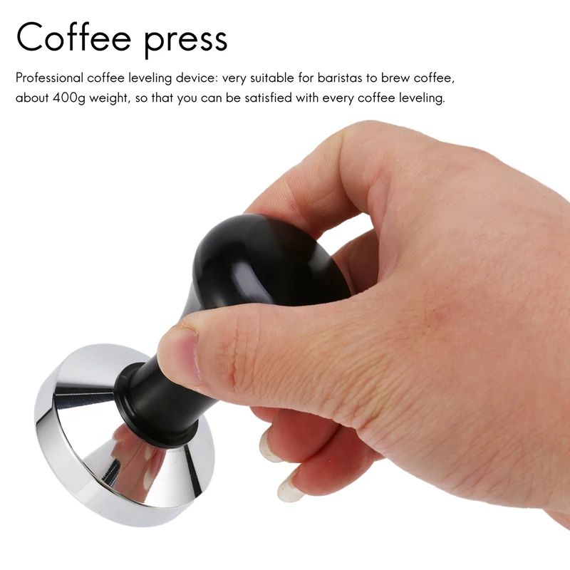 51 мм темпер для кофе эспрессо черный пресс с плоским основанием аксессуары