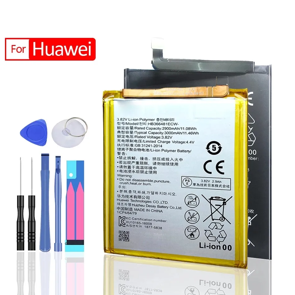 

Battery For Huawei Honor 6 6A 6X 6C Pro 6S 7A 7S 8 8A 8S 8X/Enjoy 6S/Nova/P9 Lite mini/Y5 Y6 Y7 Y9 II Prime Pro 2017 2018 2019
