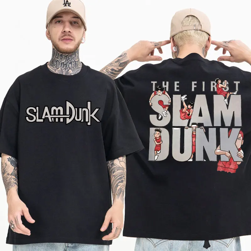 

Anime Slam Dunk T-shirt Sakuragi Hanamichi Akagi Takenori Ryota Miyagi Hisashi Mitsui Kaede Rukawa Short Sleeve Tees Unisex Tops
