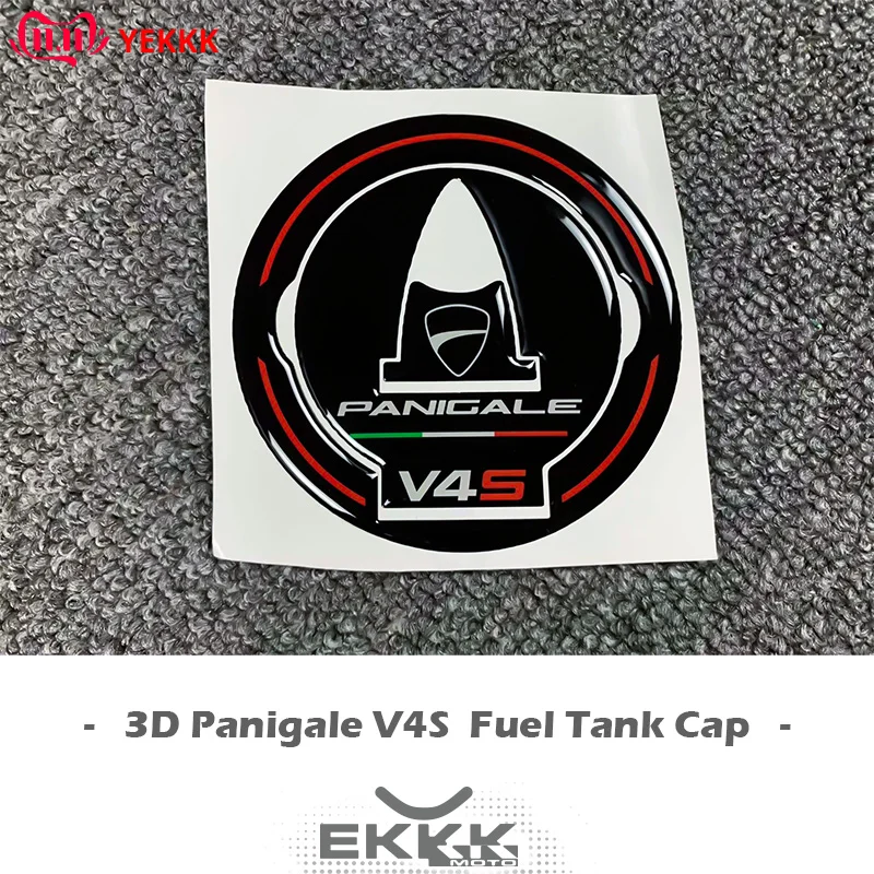 

For Ducati PANIGALE V4 V4R V4S V4SP V2 Fuel Cap Tank Resin 3D Fuel Tank Cap Filling Cover Sticker Gas Cap Fuel Tank Decals LOGO