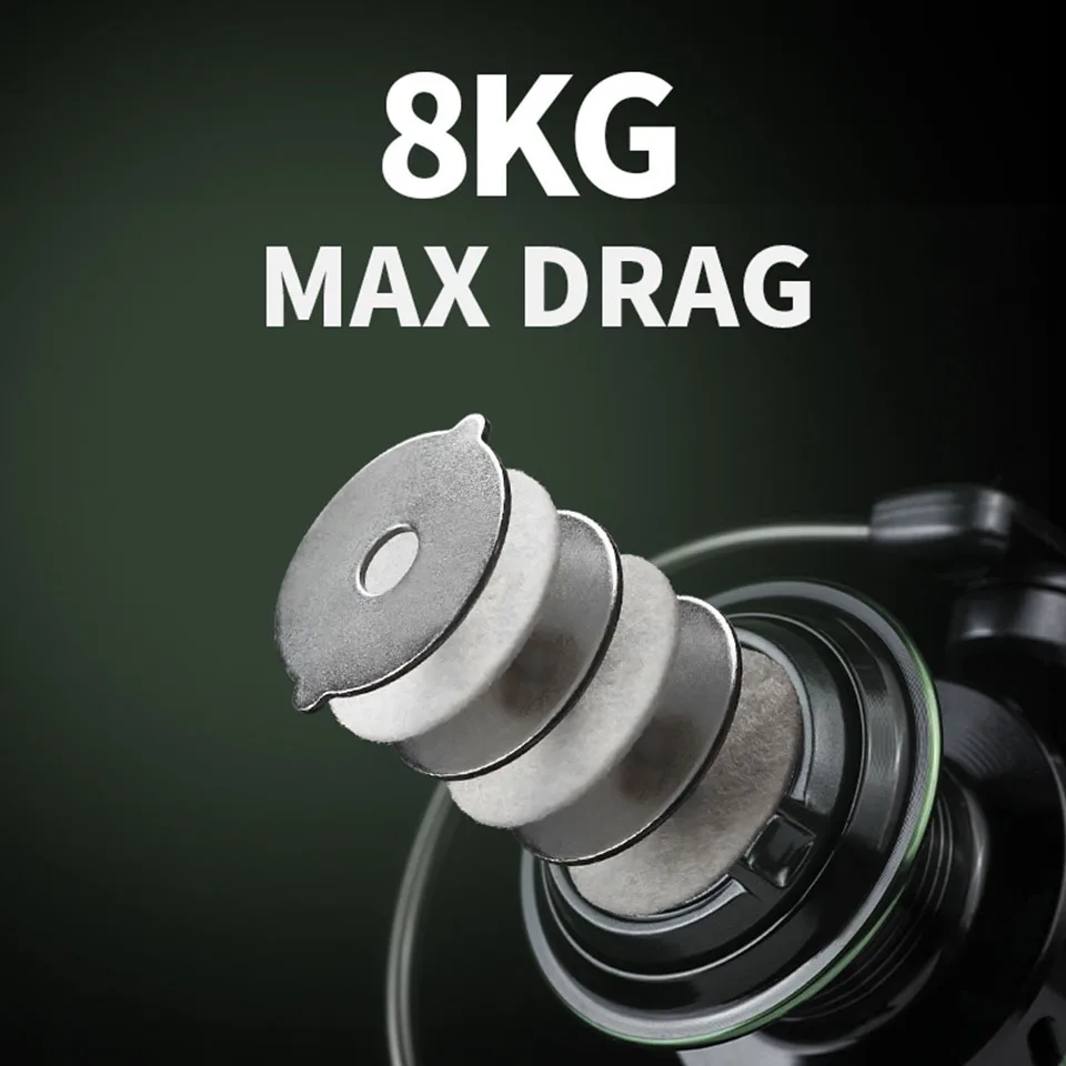 Катушка для спиннинга WALK FISH 1000-7000 максимальная нагрузка 8 кг Передаточное