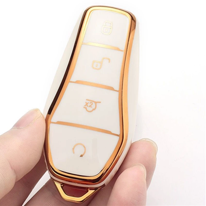 

Soft TPU Car Smart Key Case Cover For BYD Song PRO Han EV Max Tang DM 2018 Qin PLUS Keyless Protector Shell Auto Accessories