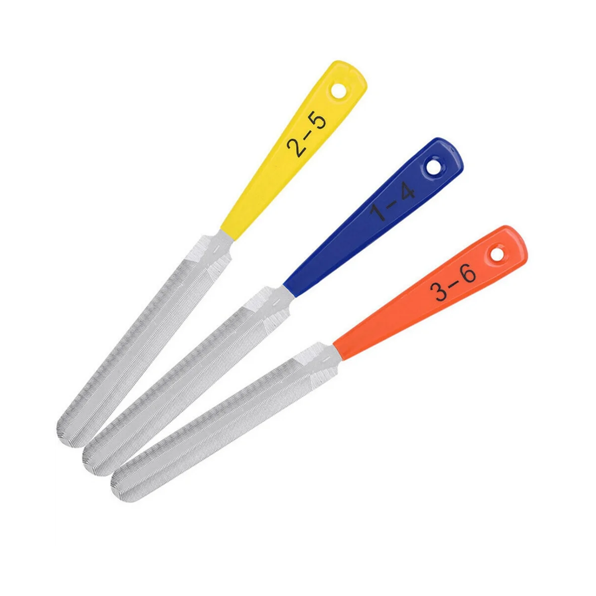 

3-Pack Double Sided Guitar Nut Slotted Saddle File Luthier Guitar Steel Fret Nut File Guitar Bass Mandolin Repair Tool